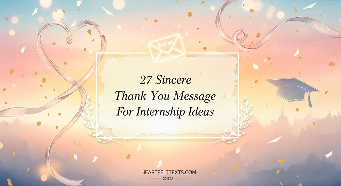 27 Sincere Thank You Message For Internship Ideas