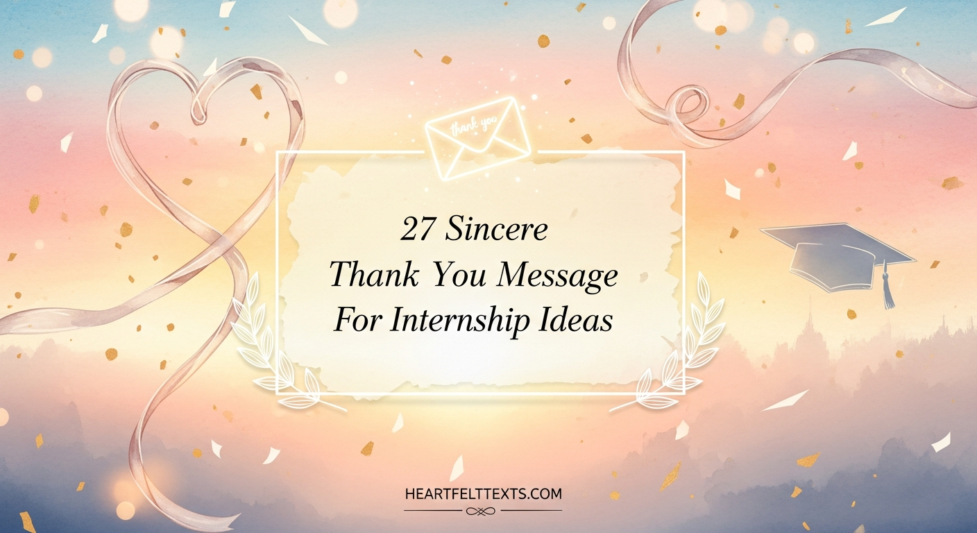 27 Sincere Thank You Message For Internship Ideas