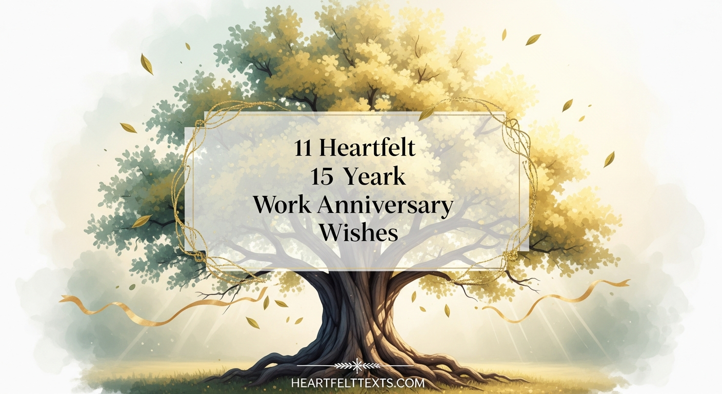 111 Heartfelt 15 Year Work Anniversary Wishes