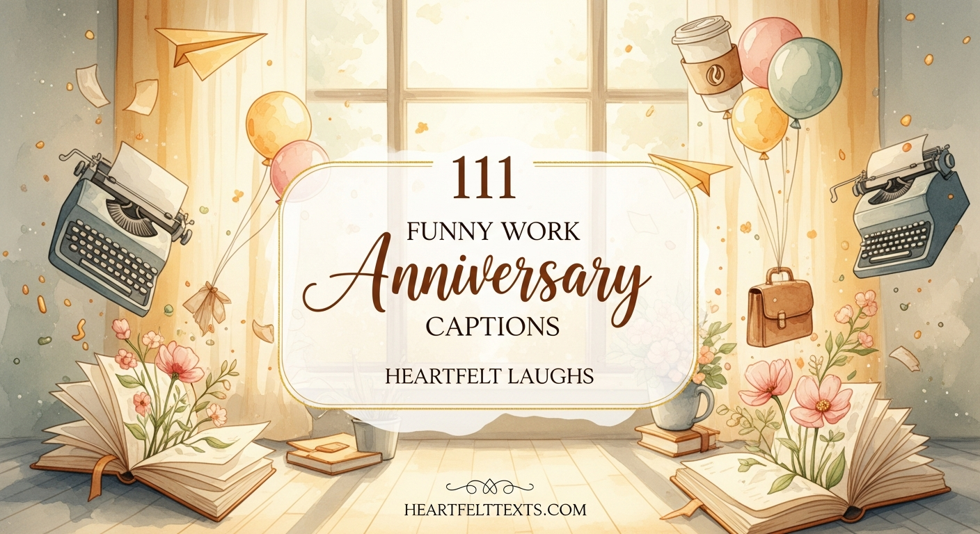 111 Funny Work Anniversary Captions Heartfelt Laughs