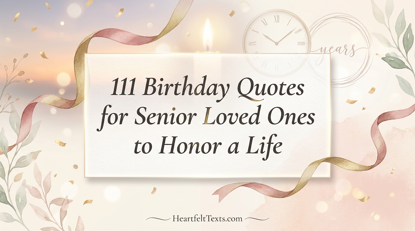 111 Birthday Quotes for Senior Loved Ones to Honor a Life