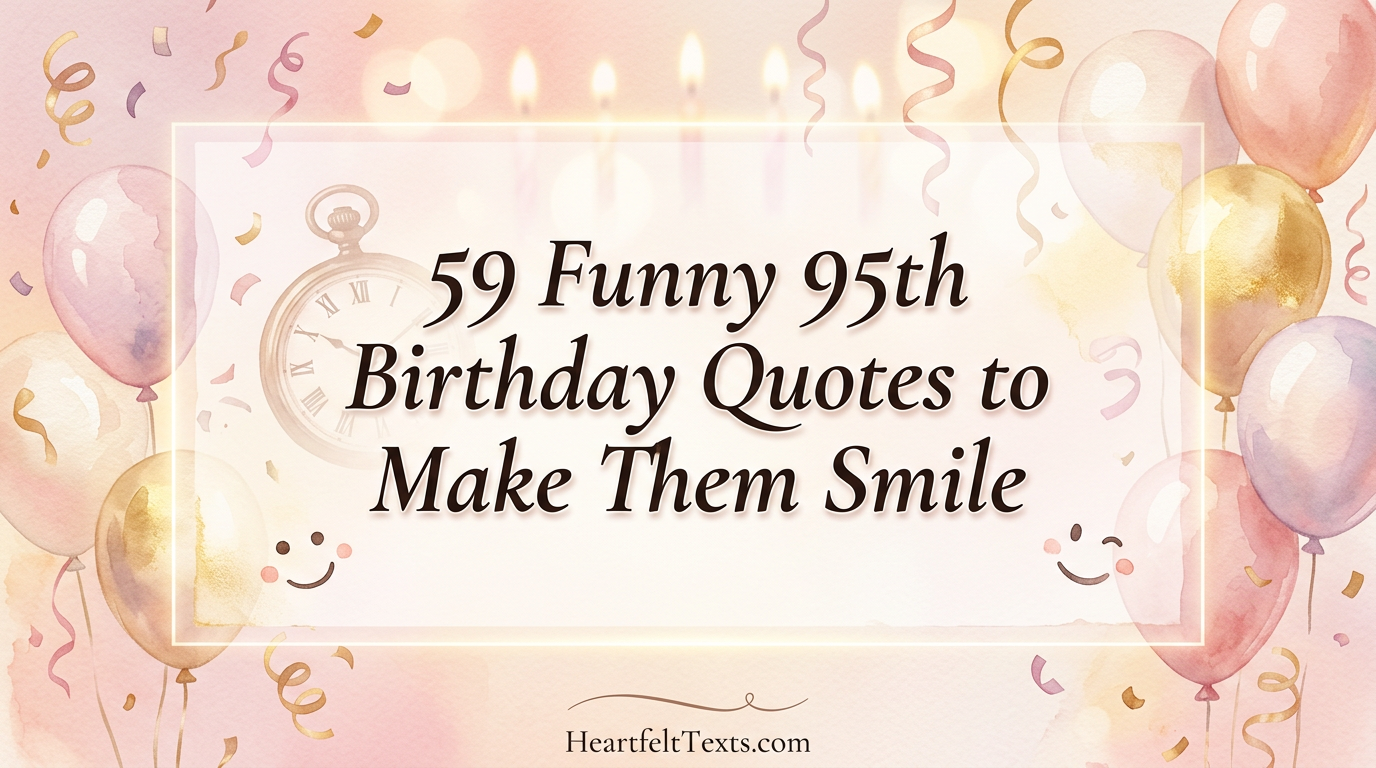 59 Funny 95th Birthday Quotes to Make Them Smile