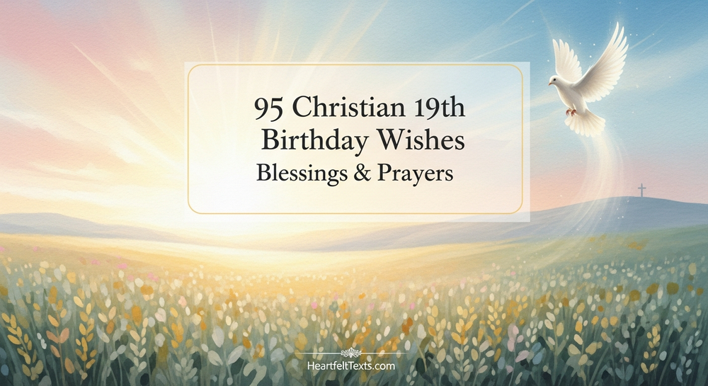 95 Christian 19th Birthday Wishes Blessings & Prayers