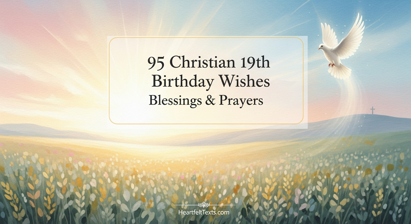 95 Christian 19th Birthday Wishes Blessings & Prayers
