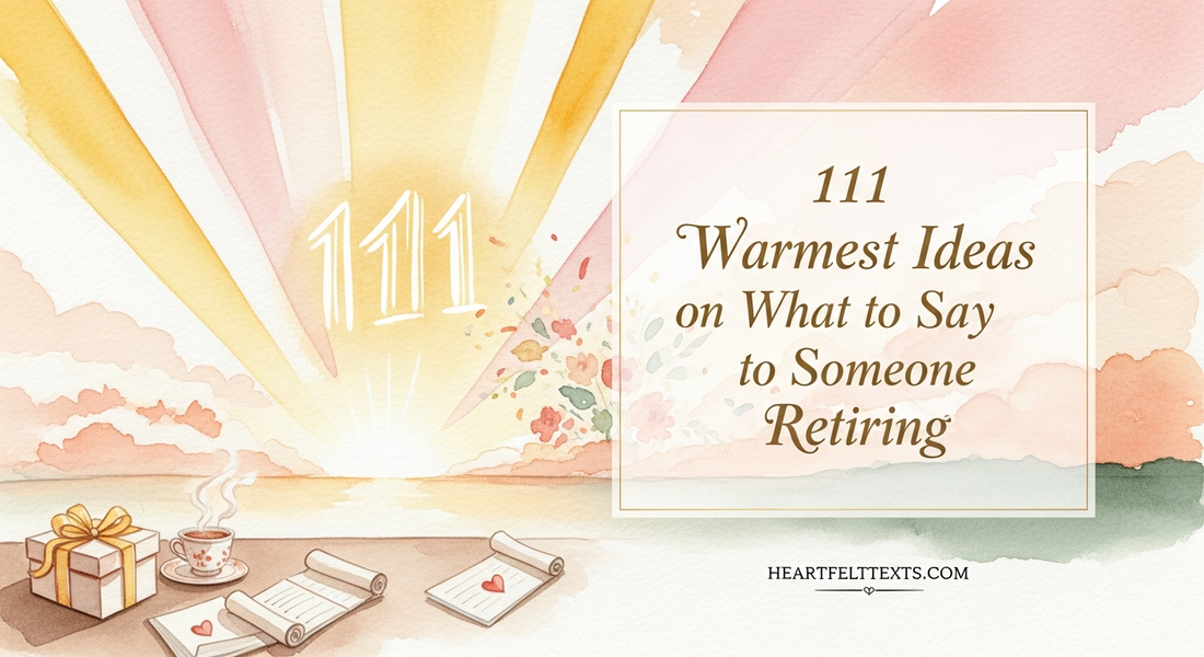 111 Warmest Ideas on What to Say to Someone Retiring