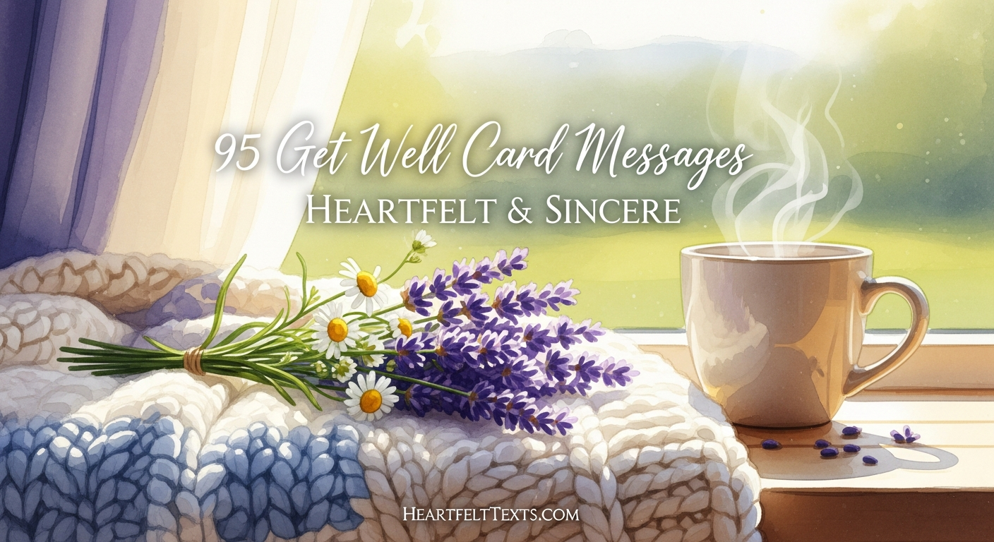 95 Get Well Card Messages Heartfelt & Sincere