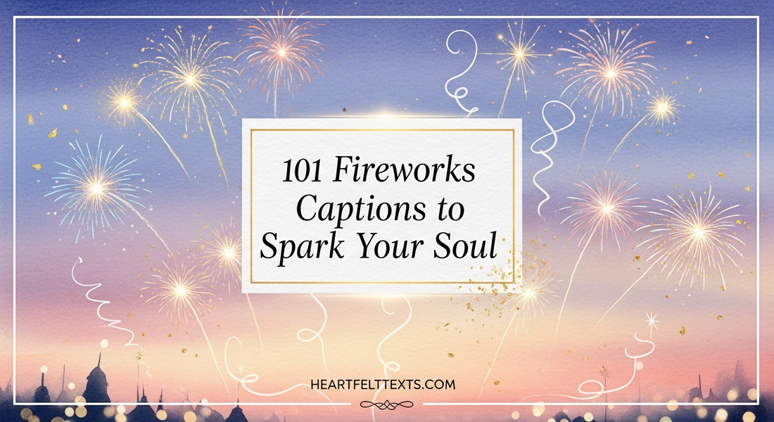 101 Fireworks Captions to Spark Your Soul