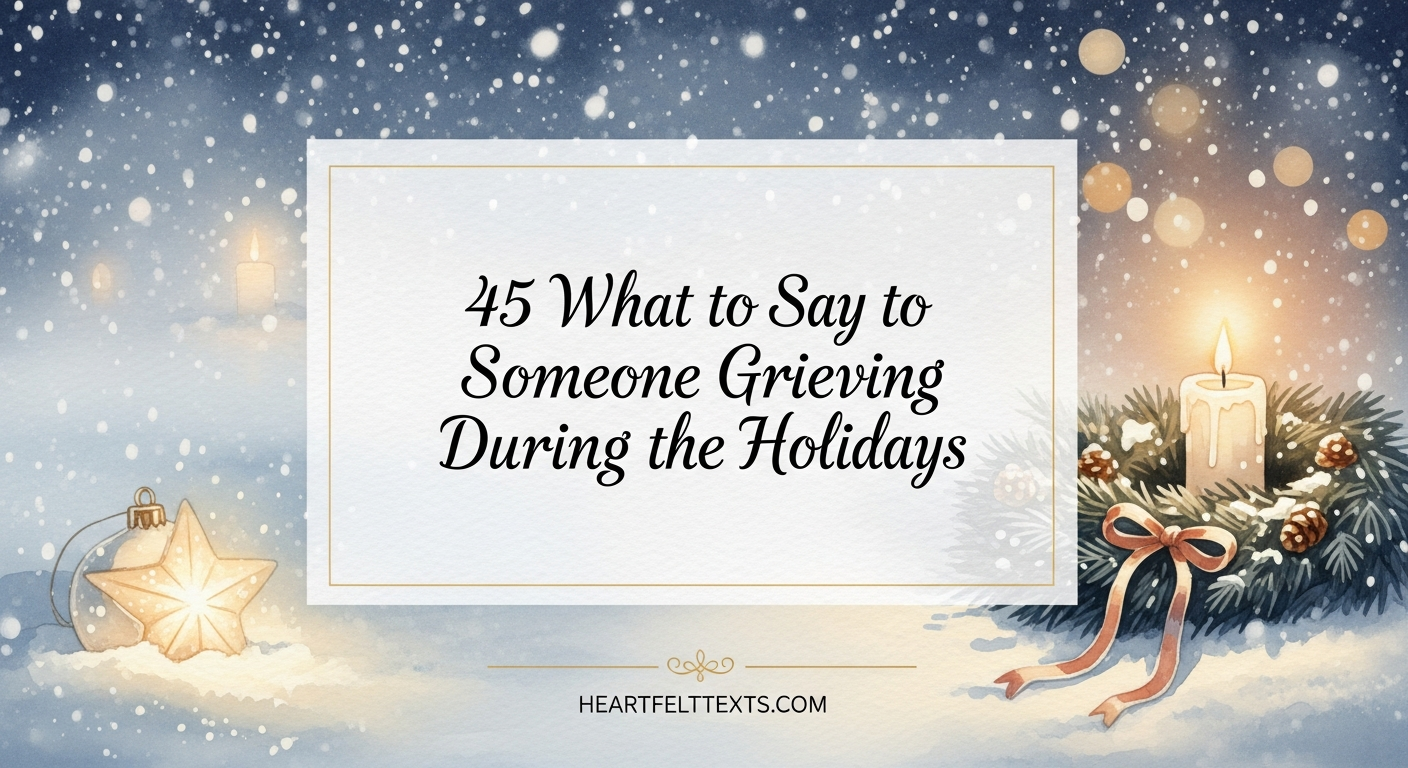 45 What to Say to Someone Grieving During the Holidays