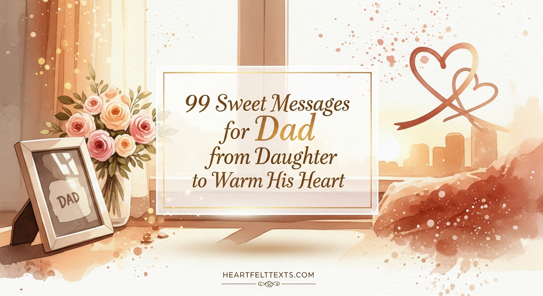 99 Sweet Messages for Dad from Daughter to Warm His Heart