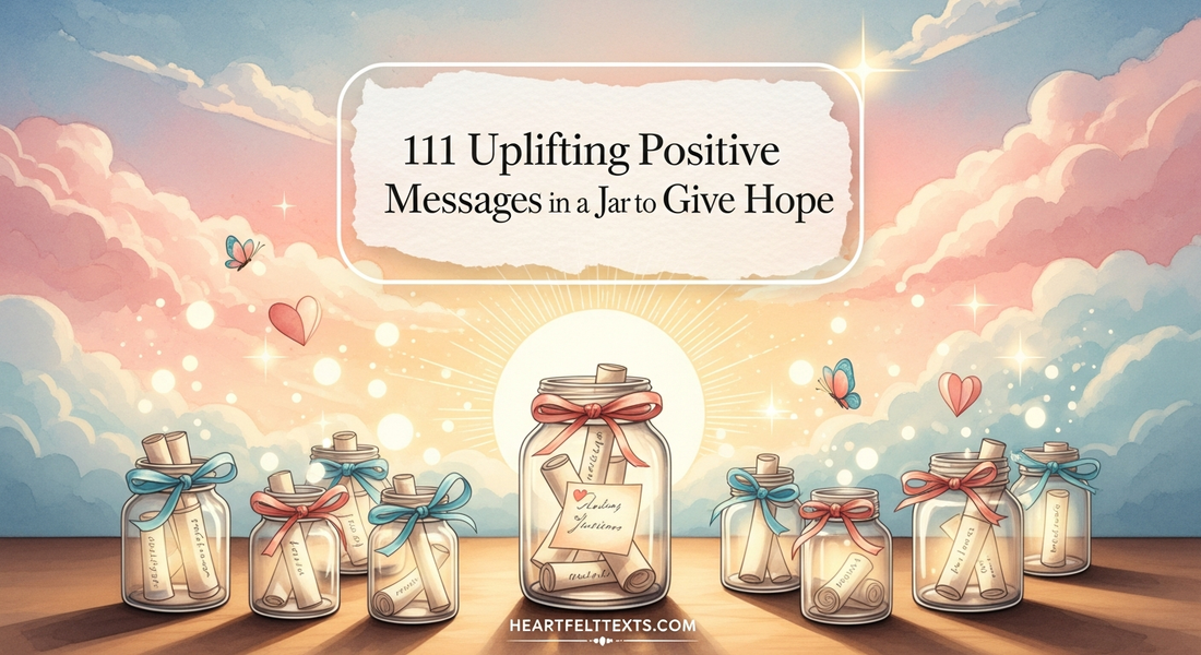 111 Uplifting Positive Messages in a Jar to Give Hope
