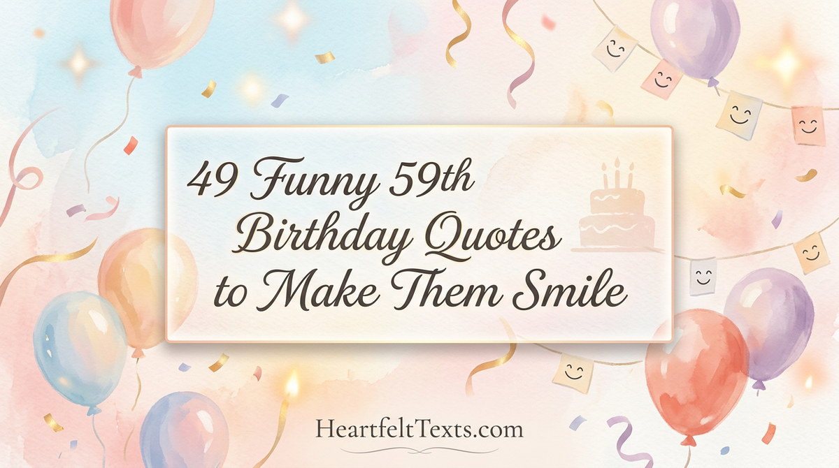 49 Funny 59th Birthday Quotes to Make Them Smile