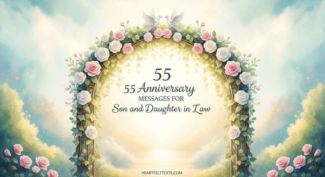 55 Anniversary Messages for Son and Daughter in Law