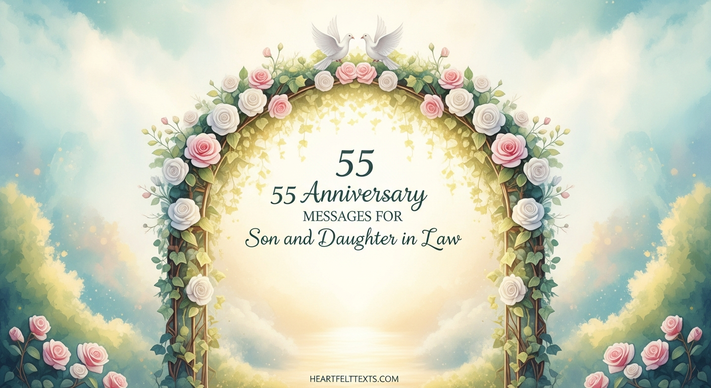 55 Anniversary Messages for Son and Daughter in Law