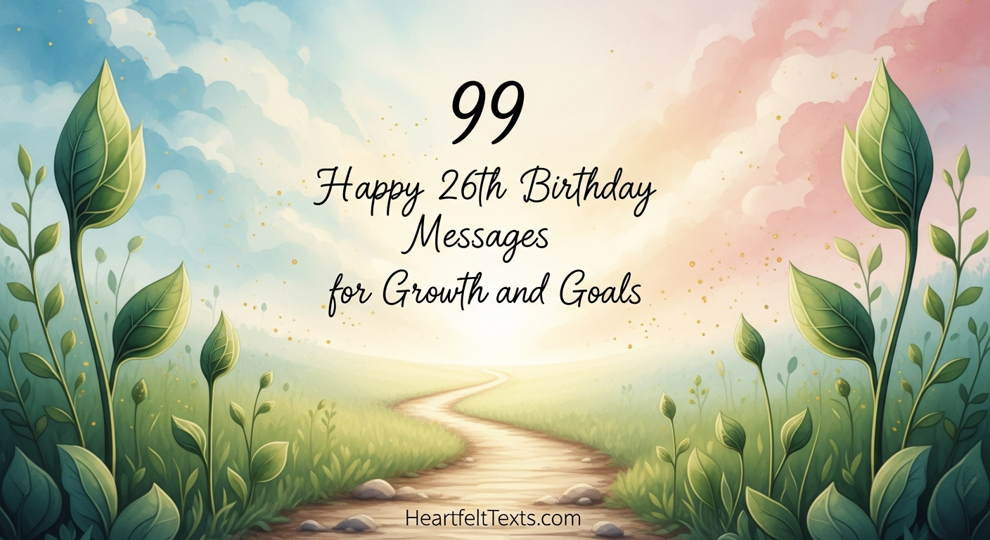 99 Happy 26th Birthday Messages for Growth and Goals
