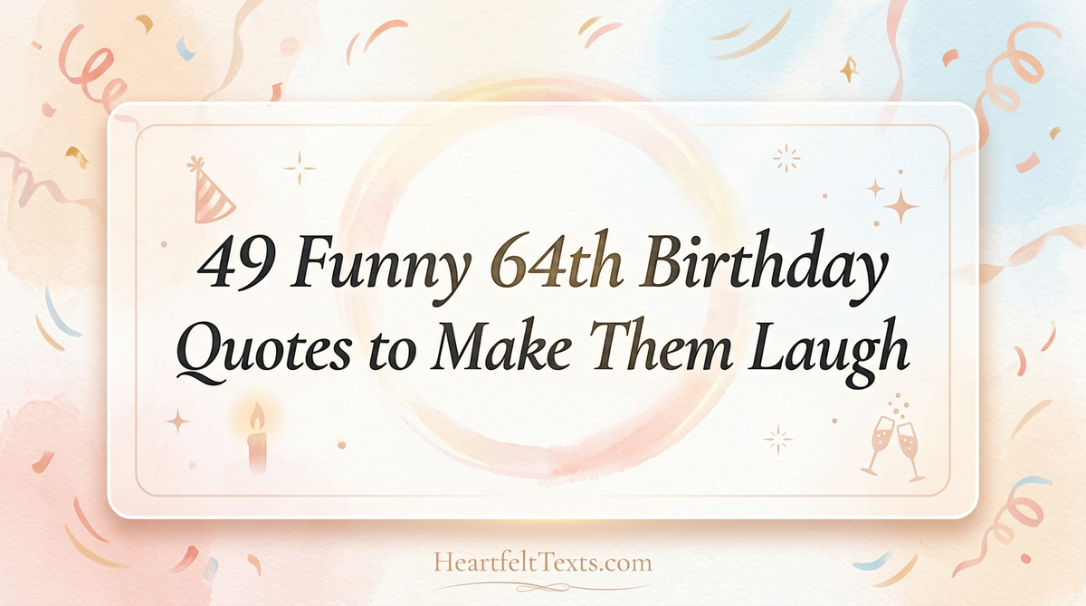 49 Funny 64th Birthday Quotes to Make Them Laugh