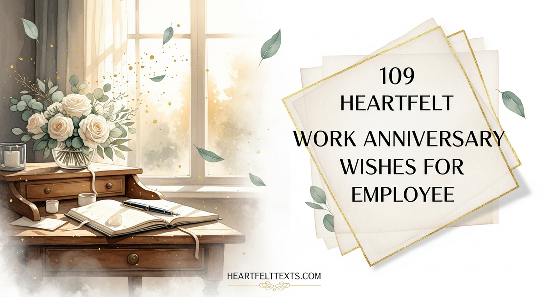 109 Heartfelt Work Anniversary Wishes for Employee
