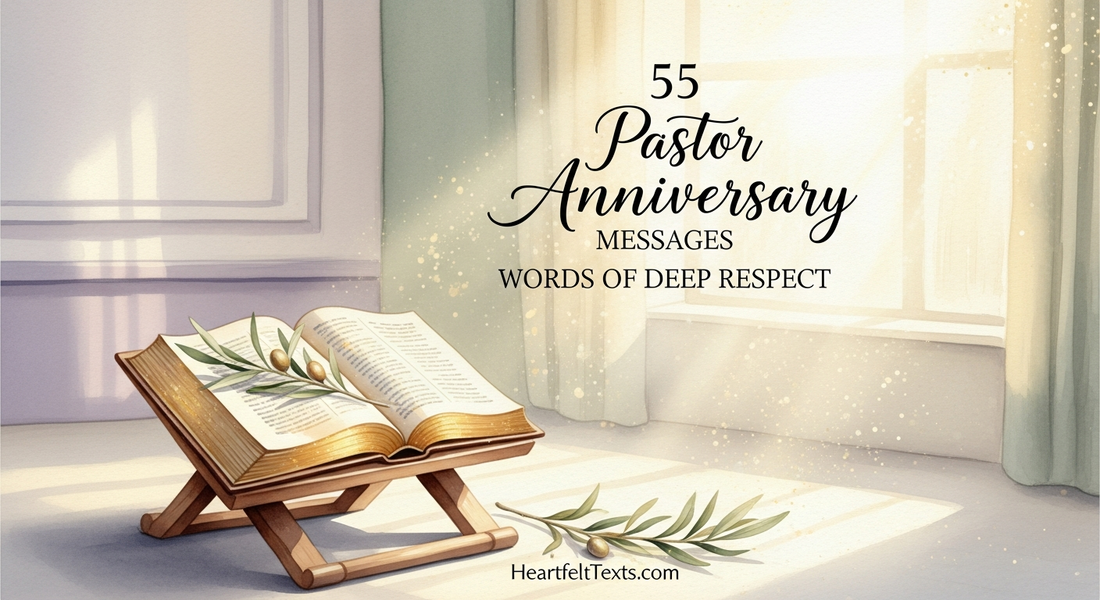 55 Pastor Anniversary Messages Words of Deep Respect