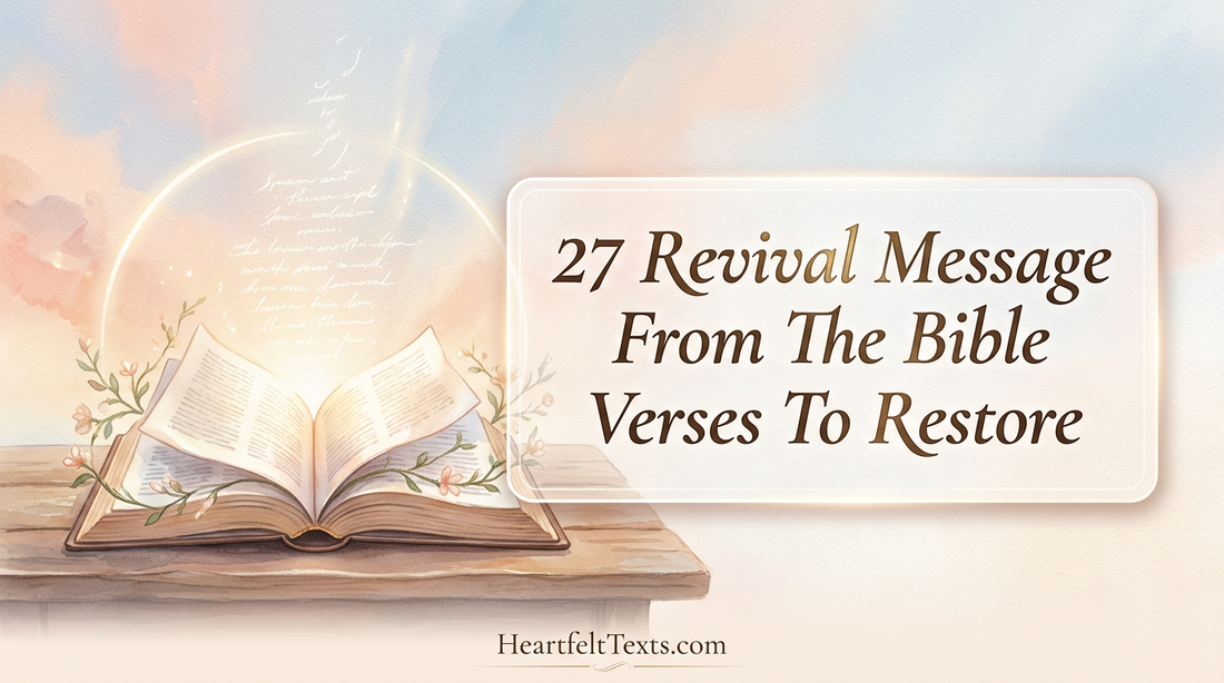 27 Revival Message From The Bible Verses To Restore