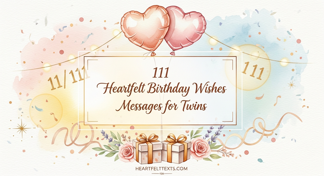 111 Heartfelt Birthday Wishes Messages for Twins