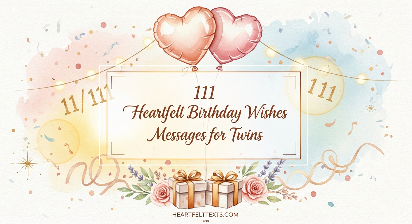 111 Heartfelt Birthday Wishes Messages for Twins
