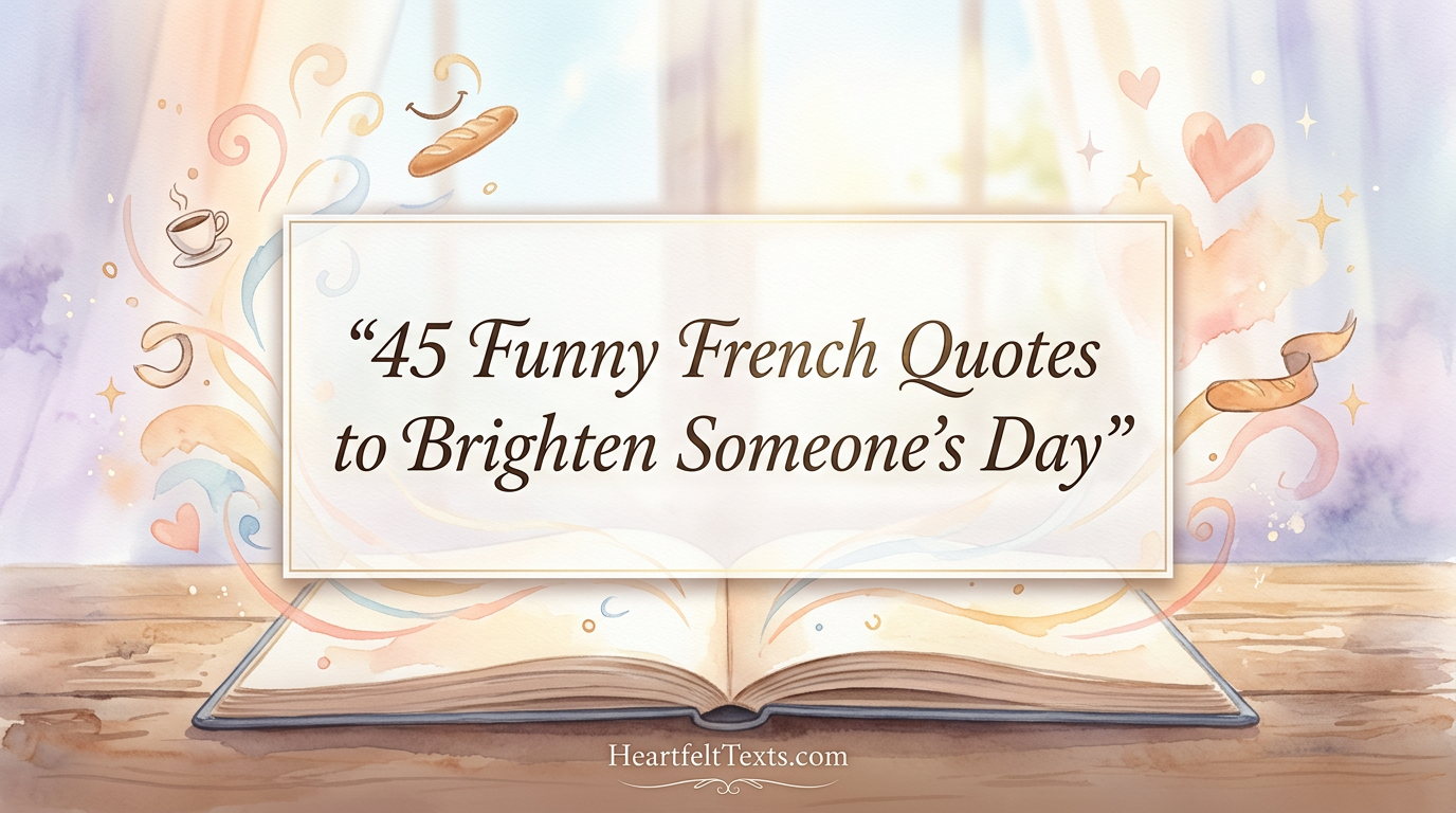 45 Funny French Quotes to Brighten Someones Day
