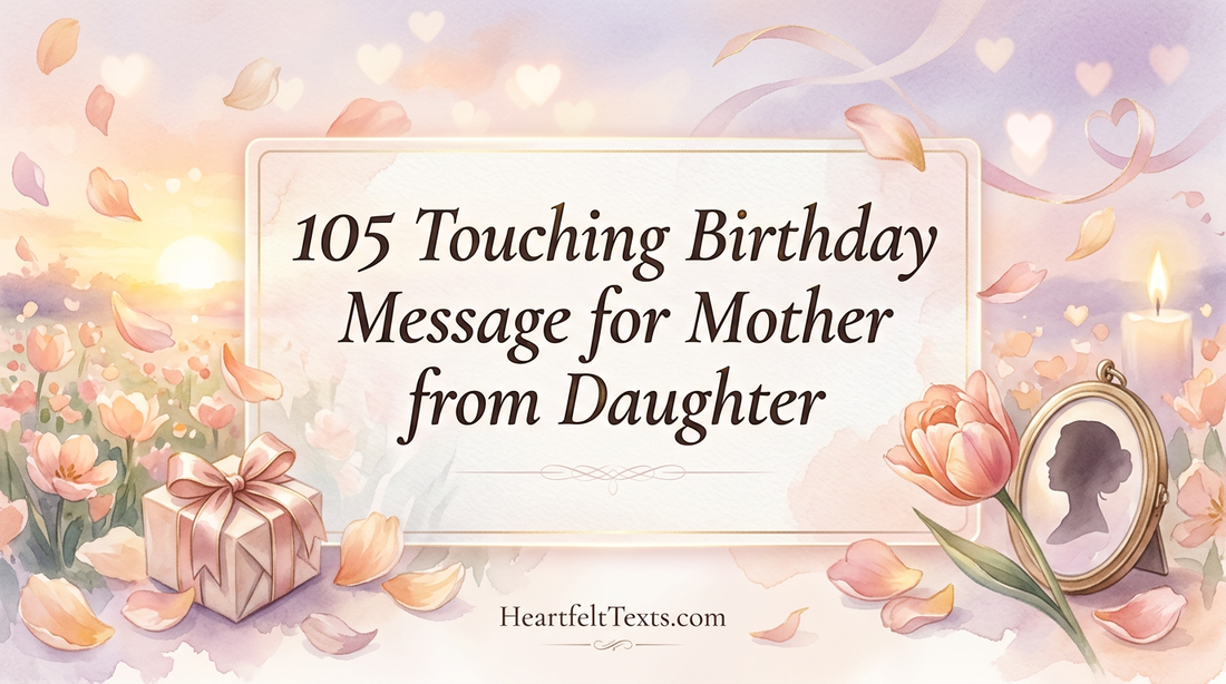 105 Touching Birthday Message for Mother from Daughter