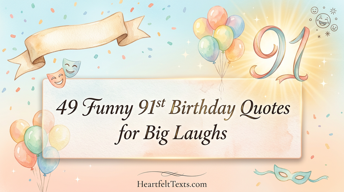 49 Funny 91st Birthday Quotes for Big Laughs