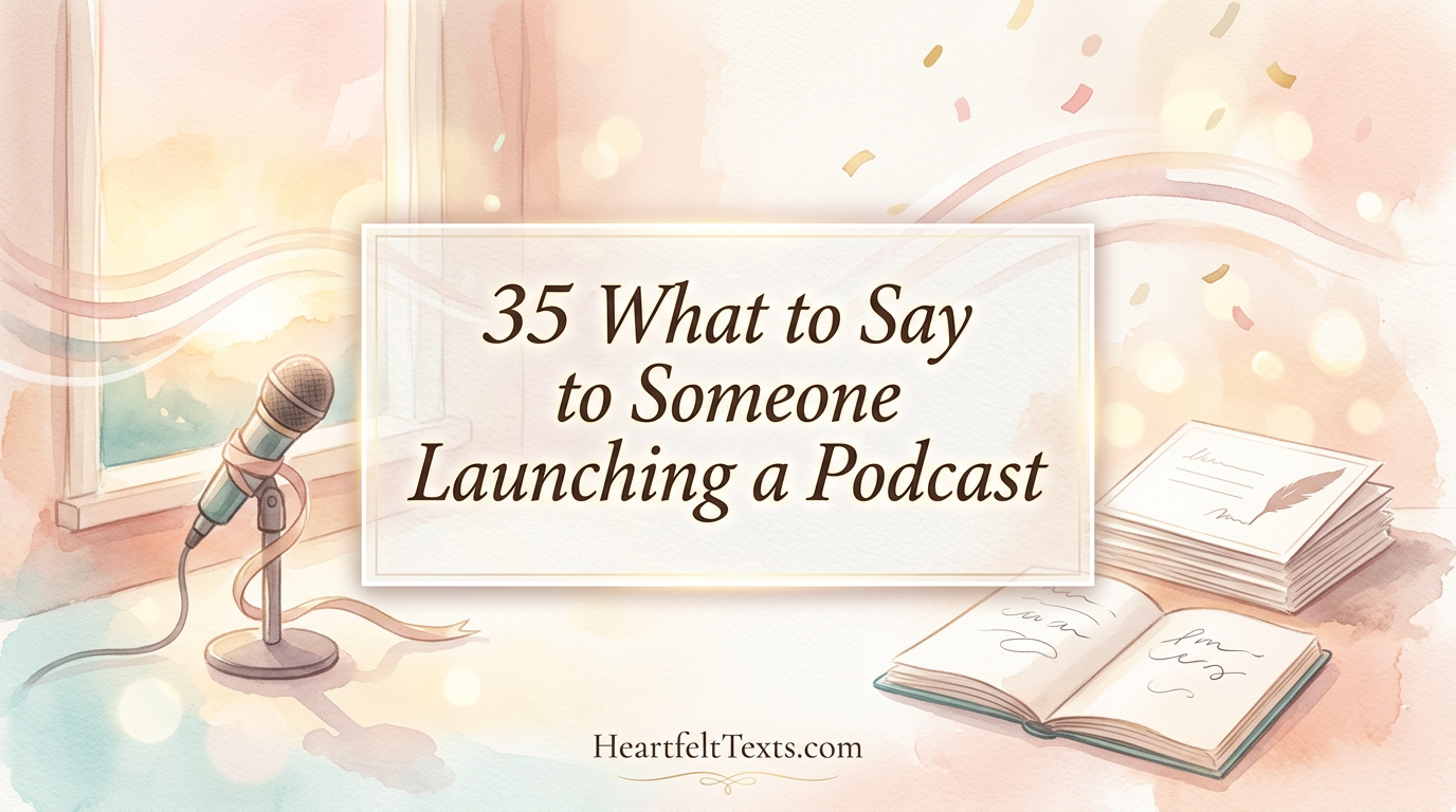 35 What to Say to Someone Launching a Podcast