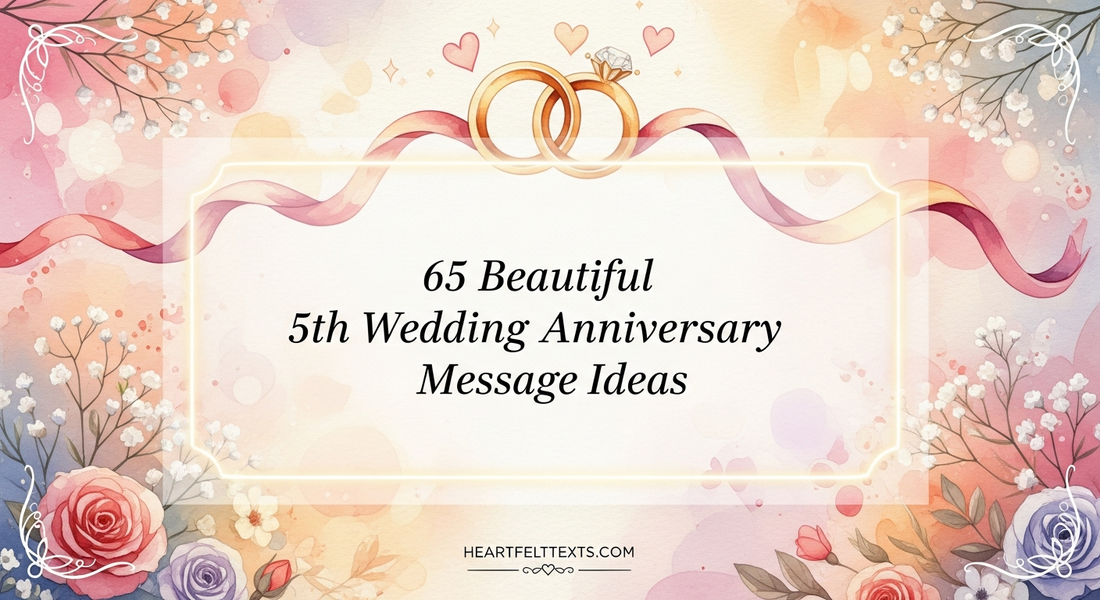 65 Beautiful 5th Wedding Anniversary Message Ideas