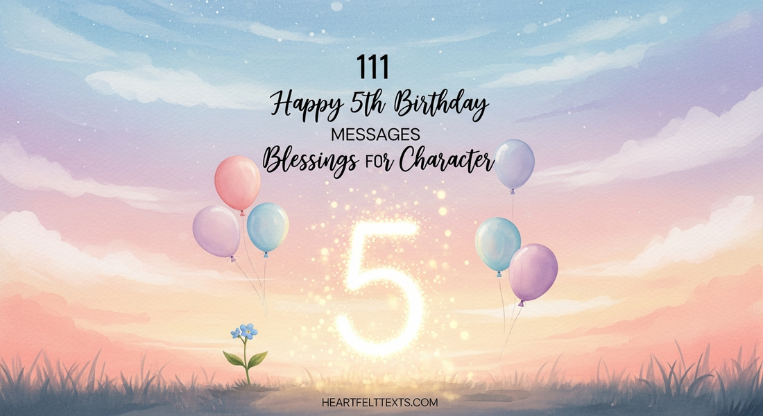 111 Happy 5th Birthday Messages Blessings for Character