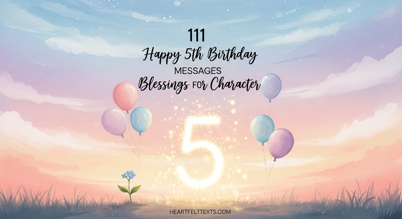 111 Happy 5th Birthday Messages Blessings for Character