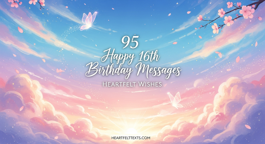 95 Happy 16th Birthday Messages Heartfelt Wishes