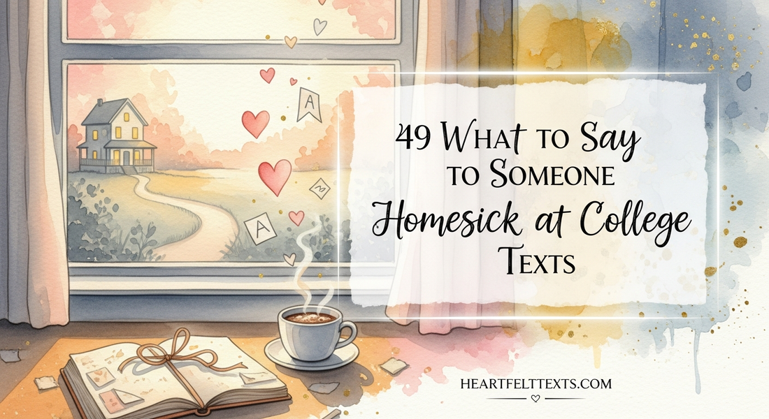 49 What to Say to Someone Homesick at College Texts