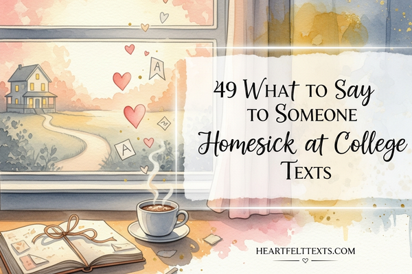 49 What to Say to Someone Homesick at College Texts