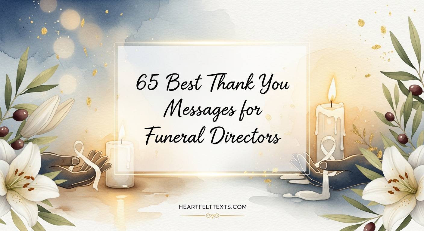 65 Best Thank You Messages for Funeral Directors