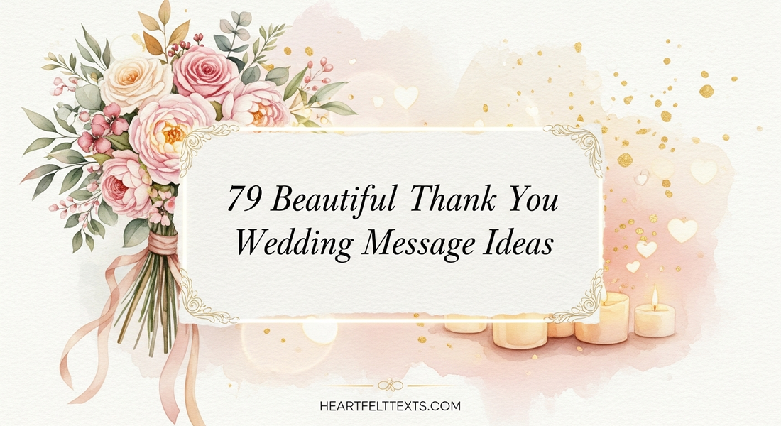 79 Beautiful Thank You Wedding Message Ideas