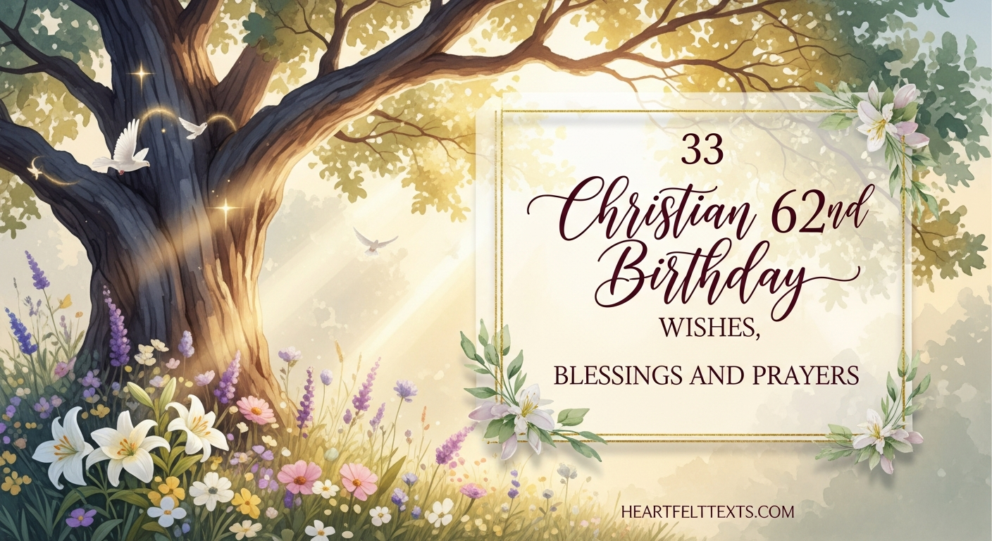 33 Christian 62nd Birthday Wishes Blessings and Prayers