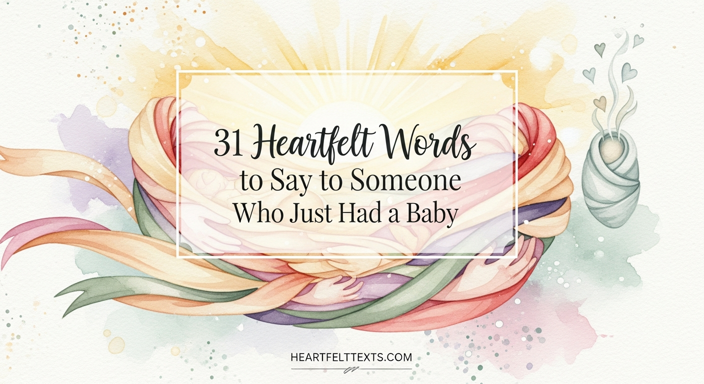 31 Heartfelt Words to Say to Someone Who Just Had a Baby