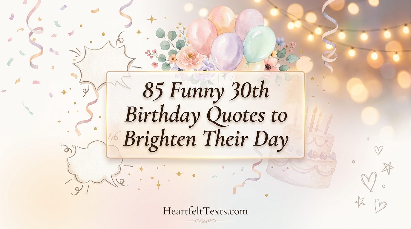 85 Funny 30th Birthday Quotes to Brighten Their Day