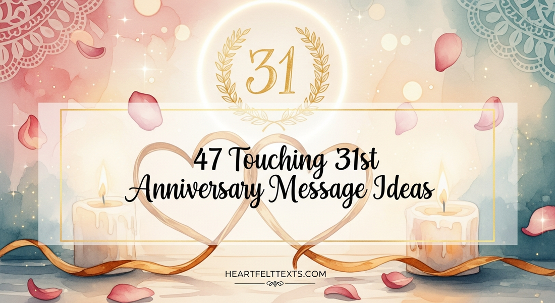 47 Touching 31st Wedding Anniversary Message Ideas
