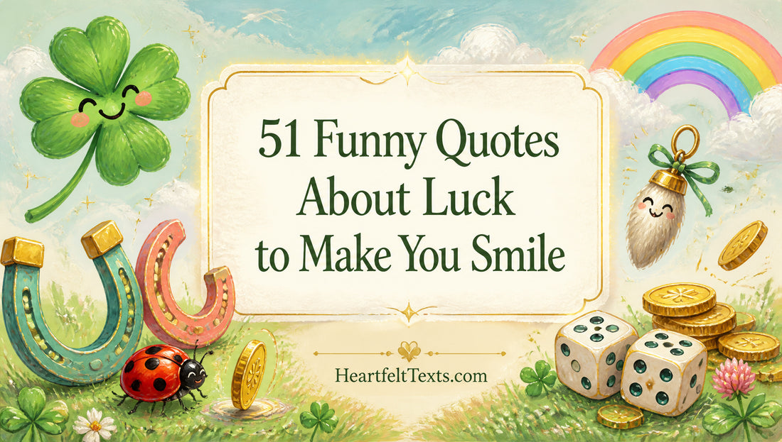 51 Funny Quotes About Luck to Make You Smile