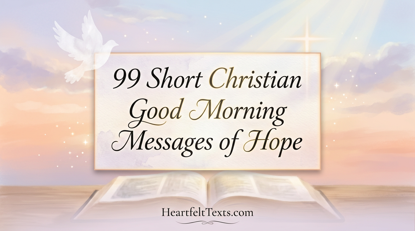 99 Short Christian Good Morning Messages of Hope