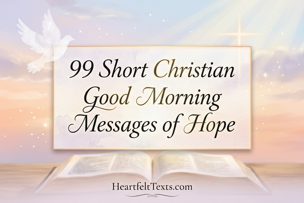 99 Short Christian Good Morning Messages of Hope