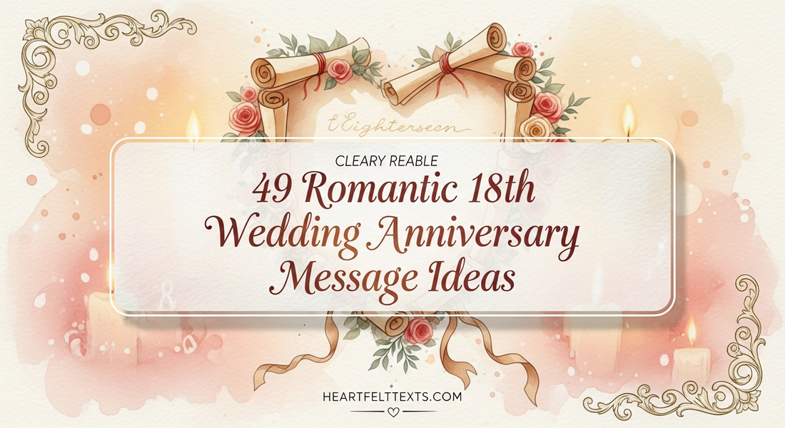 49 Romantic 18th Wedding Anniversary Message Ideas