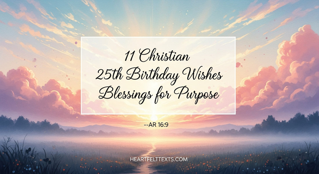 11 Christian 25th Birthday Wishes Blessings for Purpose