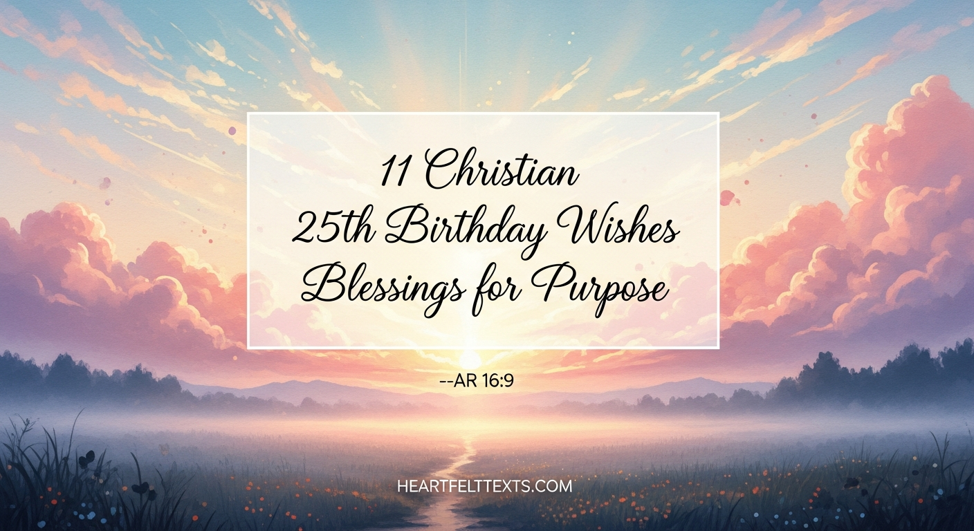 11 Christian 25th Birthday Wishes Blessings for Purpose