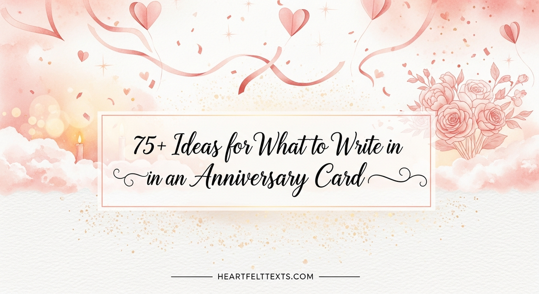 75+ Ideas for What to Write in an Anniversary Card
