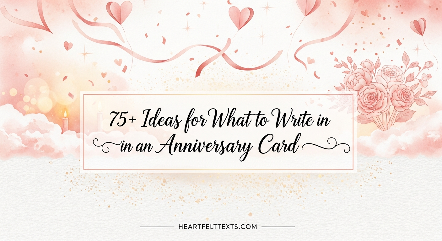 75+ Ideas for What to Write in an Anniversary Card