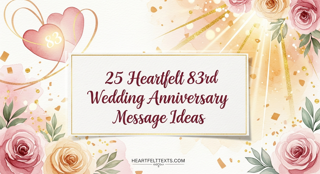 25 Heartfelt 83rd Wedding Anniversary Message Ideas