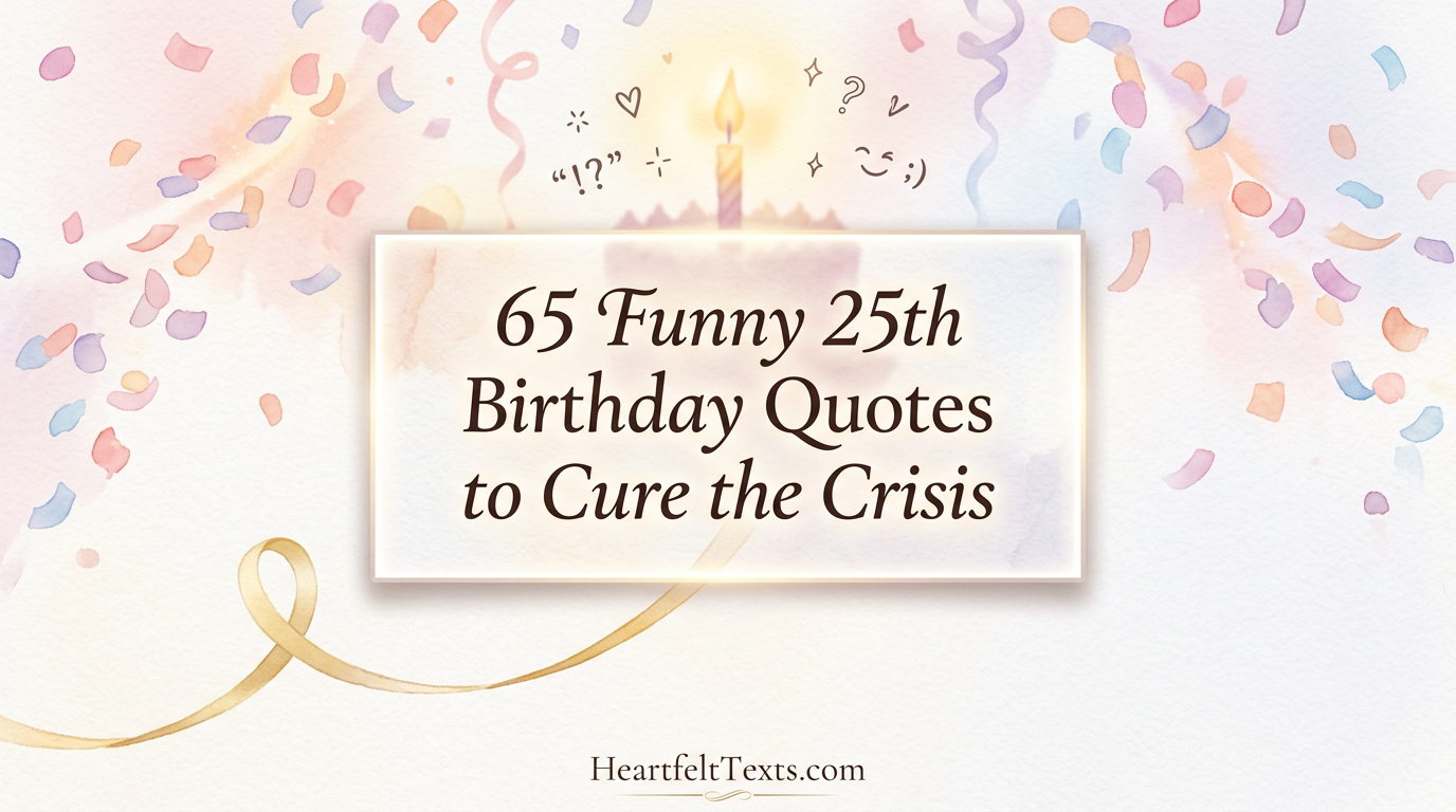 65 Funny 25th Birthday Quotes to Cure the Crisis